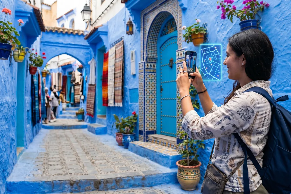Digital traveler smartphone local Moroccan hidden gems