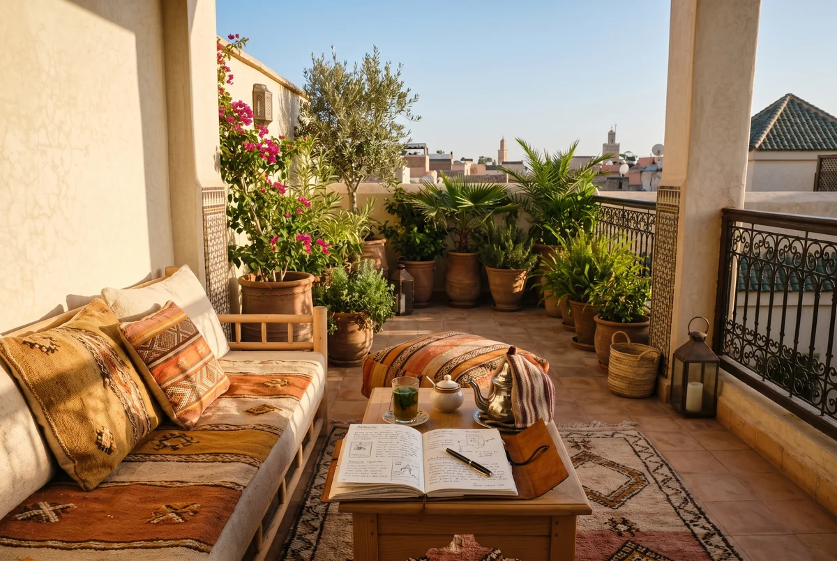 Solo woman traveler in Moroccan medina, Morocco travel safety